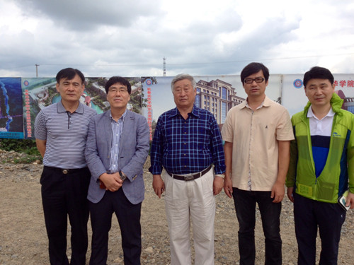 处刘彦臣副处长,刘泽先科长同韩国大真大学国际交流院主任孙云浩教授